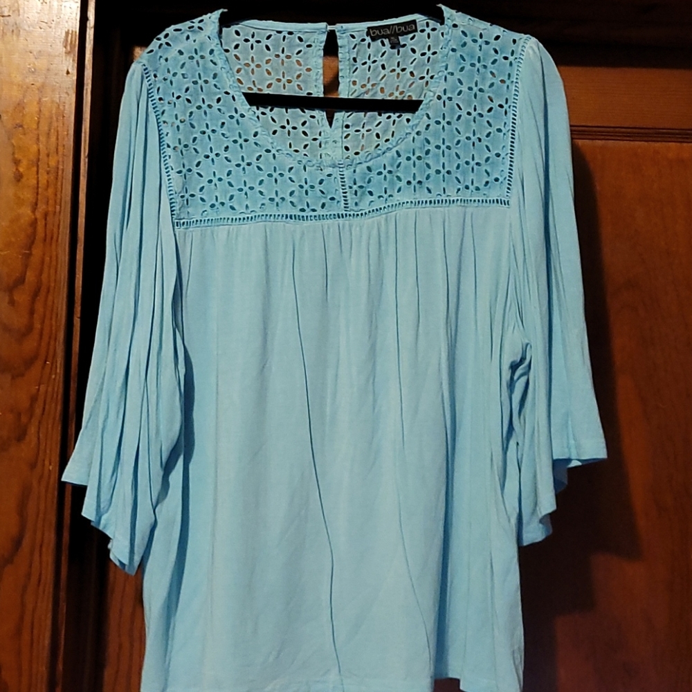 Aqua bell sleeve xl